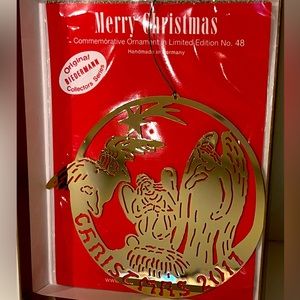 Biedermann and Sons 2017 SIGNED Christmas Ornament, new